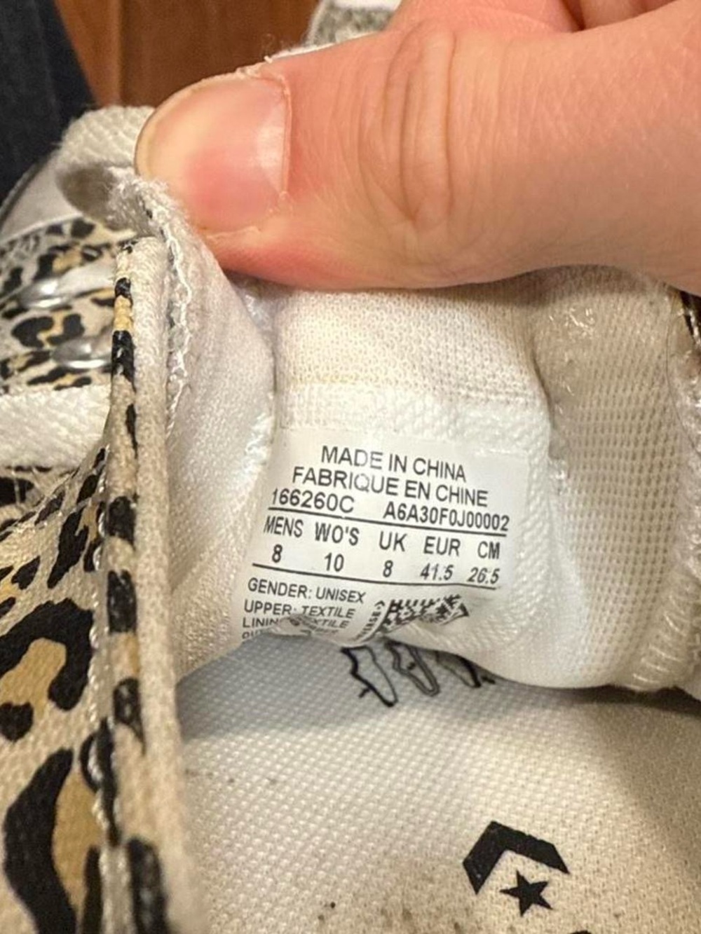 Converse Chuck Taylor Cheetah Leopard Print Low Top Sneakers - Picture 7 of 7